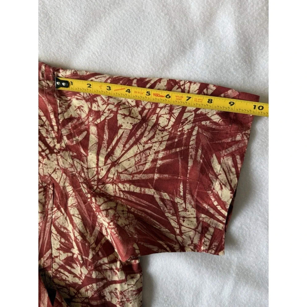 Polo Ralph Lauren Clayton Silk Linen Hawaiian Camp Shirt Red Floral Mens Large